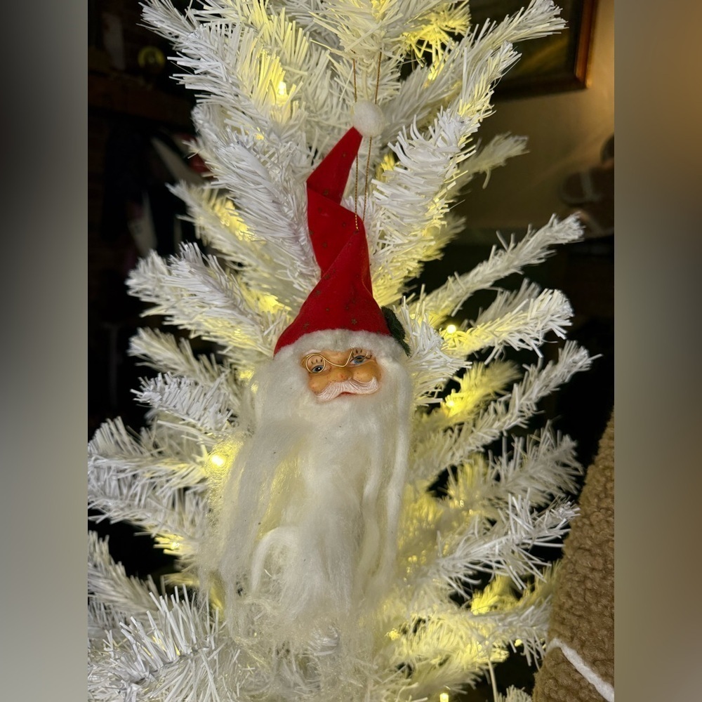 Rare Vintage 14”Large Santa Christmas Ornament